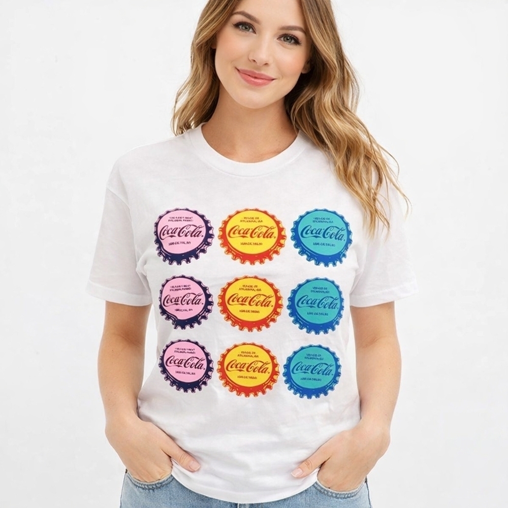 Coca-Cola Graphic bottletop tee M/ L